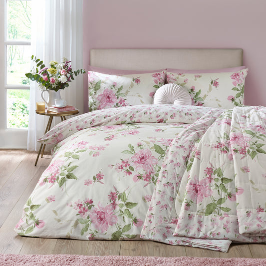 Avebury Floral Cream Duvet Set