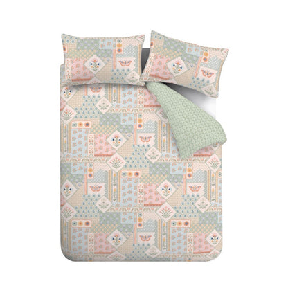 Folk Patchwork Green Duvet Set