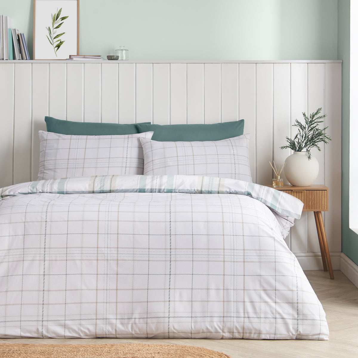 Cartmel Check Green Duvet Set