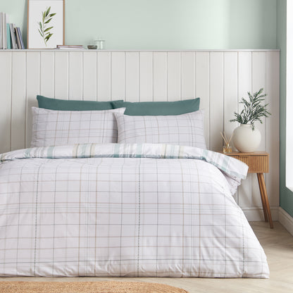 Cartmel Check Green Duvet Set