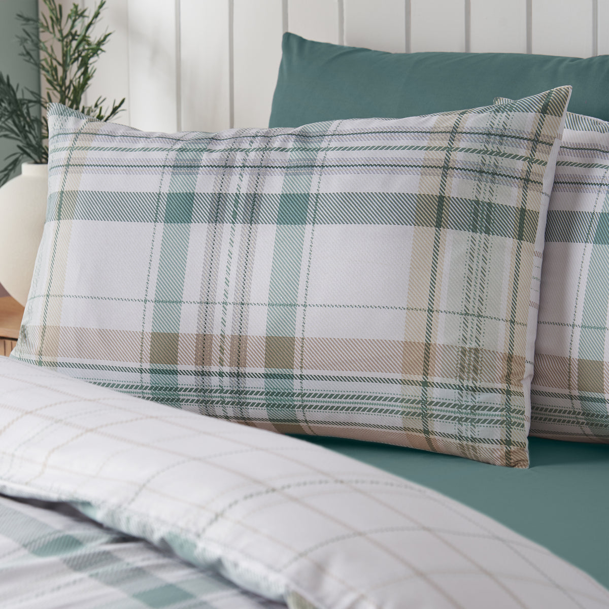 Cartmel Check Green Duvet Set