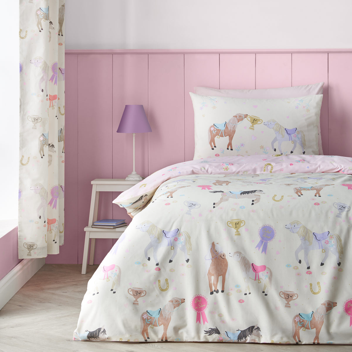 Happy Horses Cream Duvet Set
