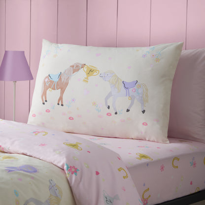 Happy Horses Cream Duvet Set