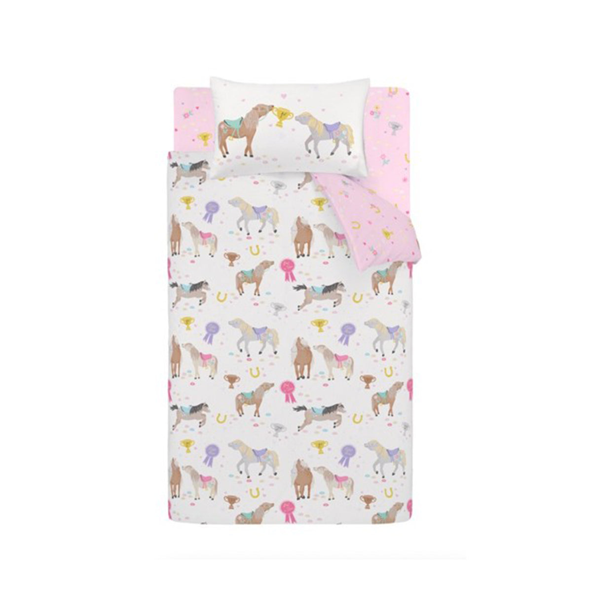Happy Horses Cream Duvet Set