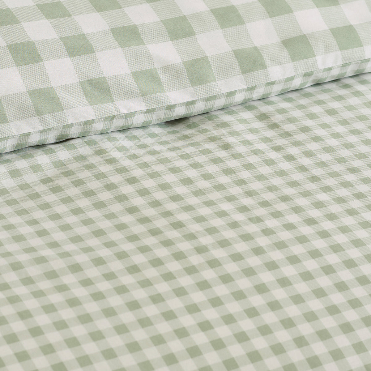Bamford Gingham Check Green Duvet Set