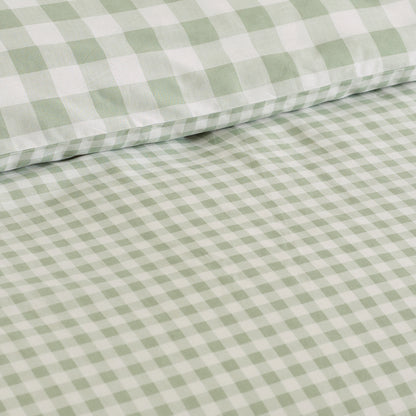 Bamford Gingham Check Green Duvet Set