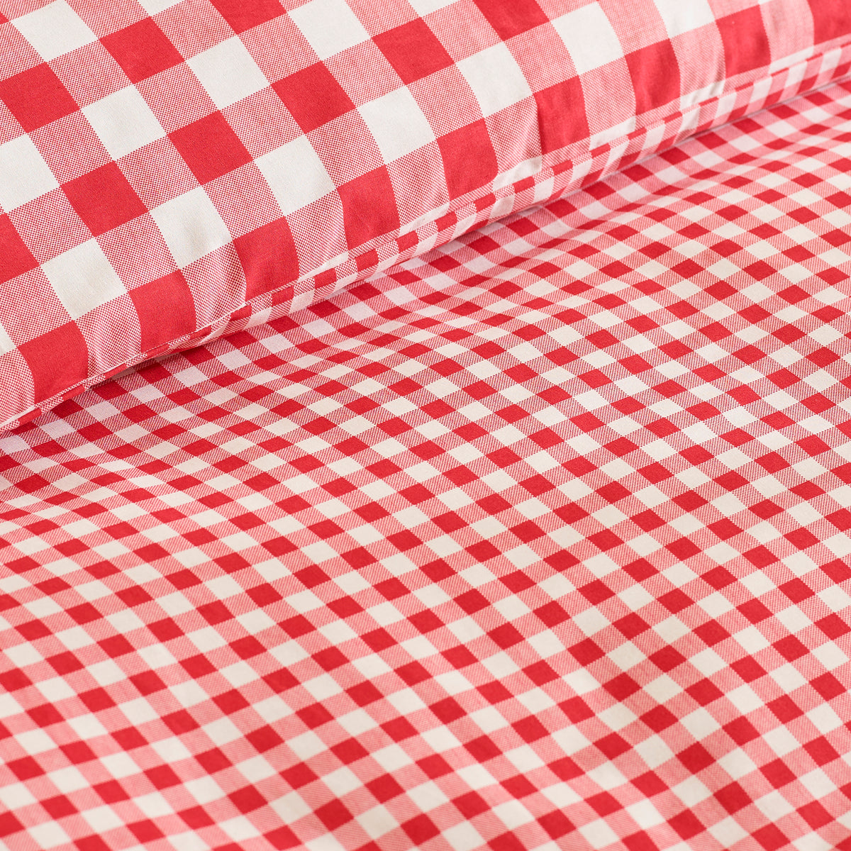 Bamford Gingham Check Red Duvet Set