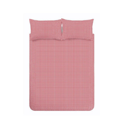 Bamford Gingham Check Red Duvet Set