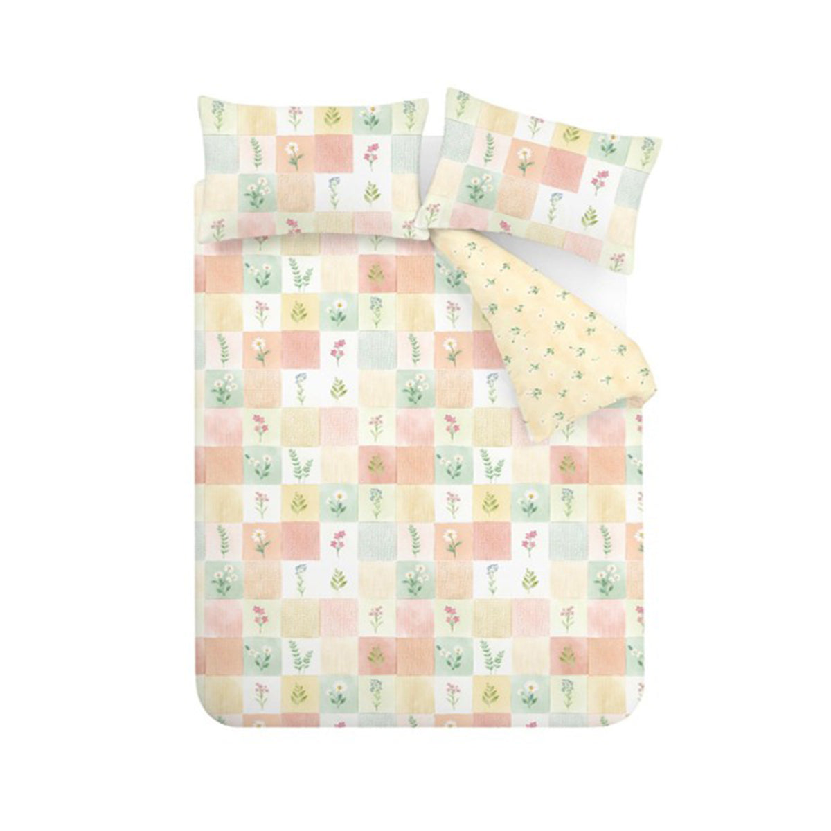 Daisy Patchwork Yellow Duvet Set