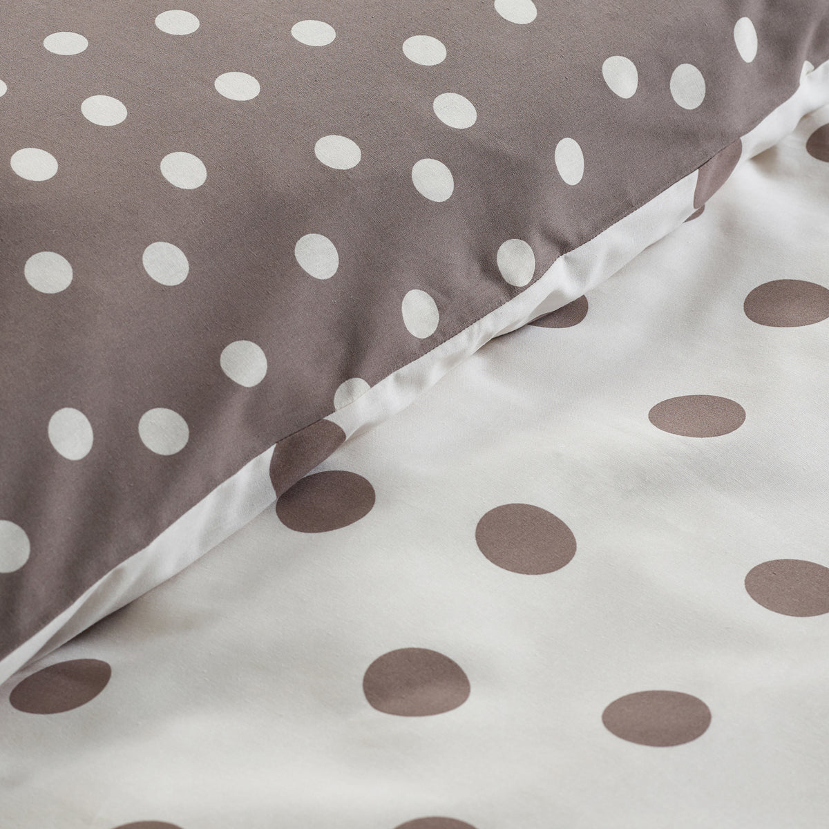 Polka Dot Chocolate Duvet Set