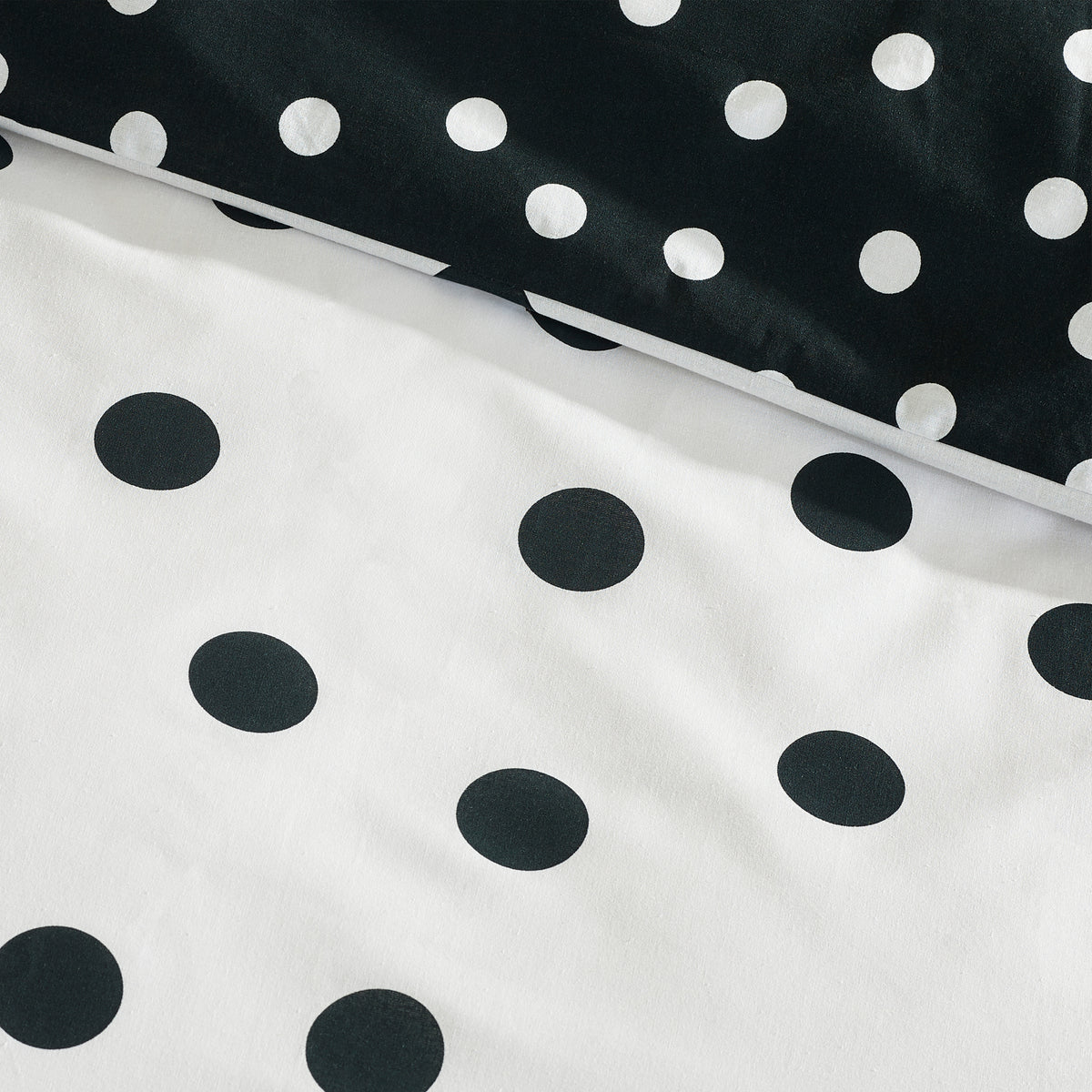 Polka Dot Black & White Duvet Set