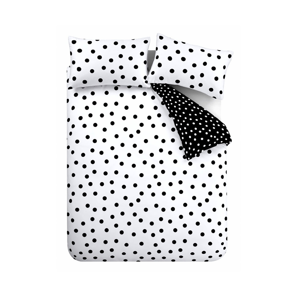 Polka Dot Black & White Duvet Set