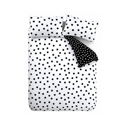 Polka Dot Black & White Duvet Set