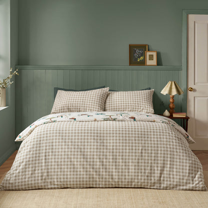 Mallards Cream Duvet Set Brushed Cotton