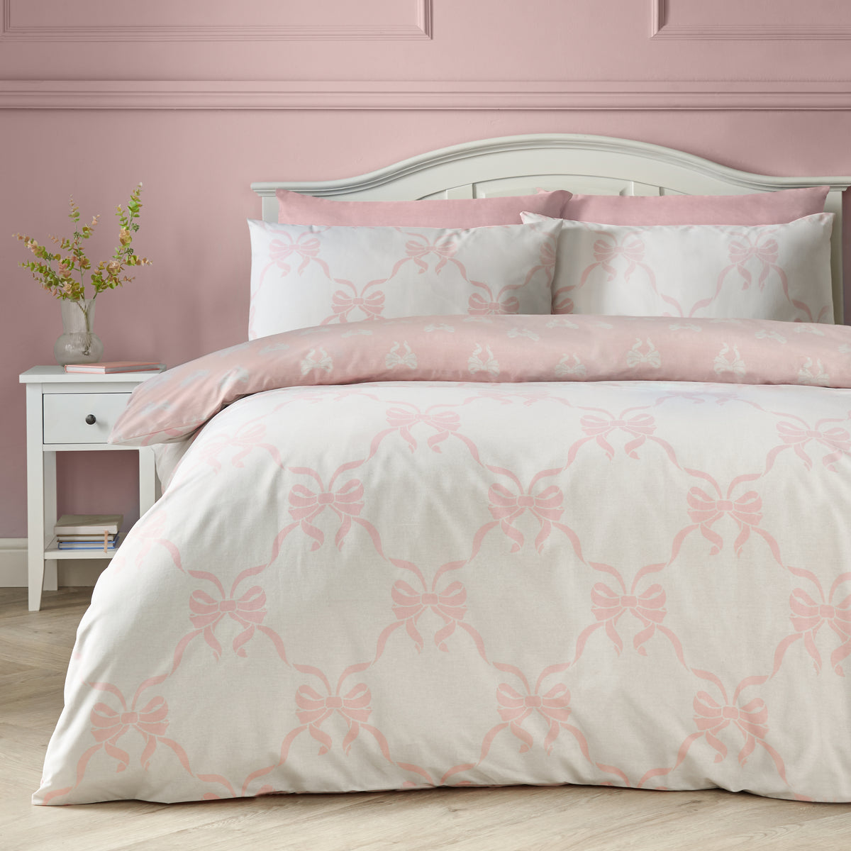 Pretty Bows Pink Duvet Set