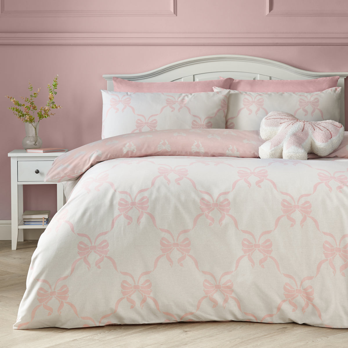 Pretty Bows Pink Duvet Set