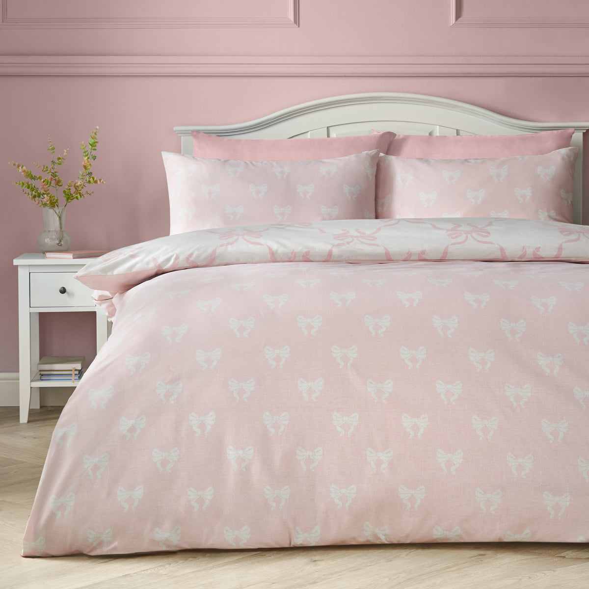 Pretty Bows Pink Duvet Set