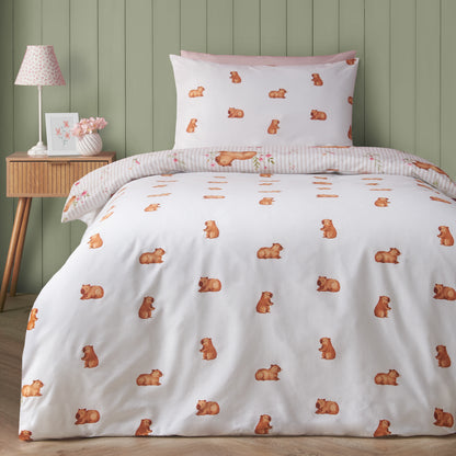 Happy Capy(bara) Natural Duvet Set