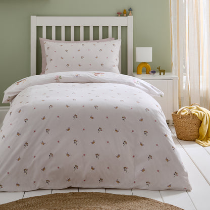 Forest Friends Cream Duvet Set Brushed Cotton