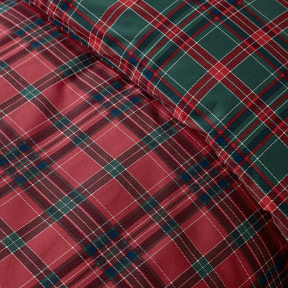 Tartan Check Red & Green Duvet Set
