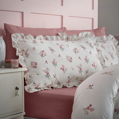 Ditsy Floral Pink Duvet Set Brushed Cotton