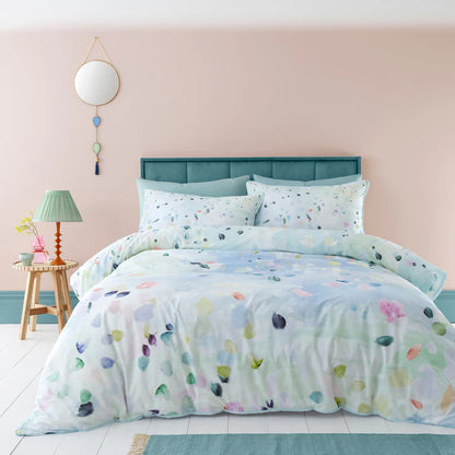 Alfresco 100% Cotton Shaped Duvet Set – Duck egg