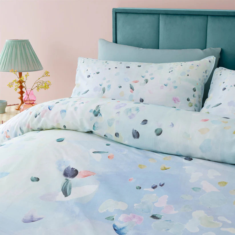 Alfresco 100% Cotton Shaped Duvet Set – Duck egg