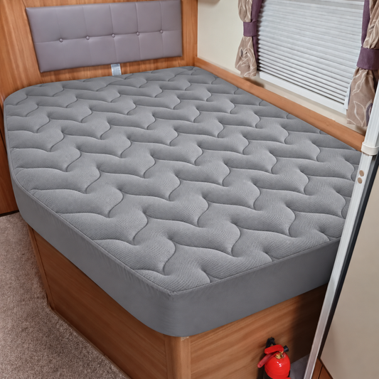 Coloured Padded Mattress Protector Left Hand Shape