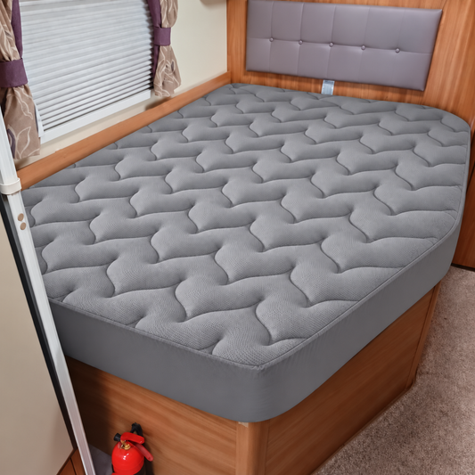 Coloured Padded Mattress Protector Right Hand Shape