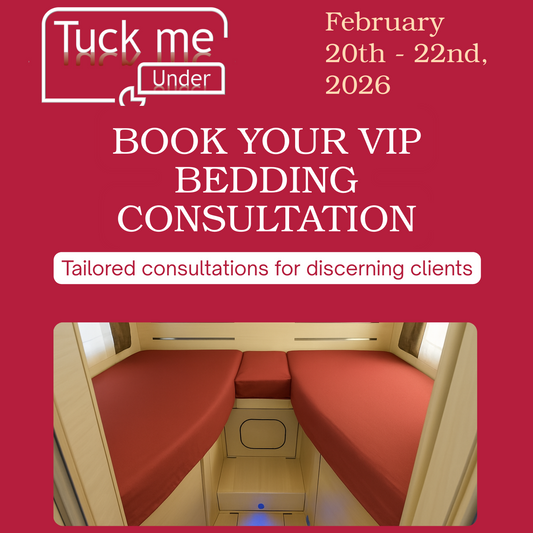 Private bedding consultation for caravan and motorhome owners at Tuck Me Under
