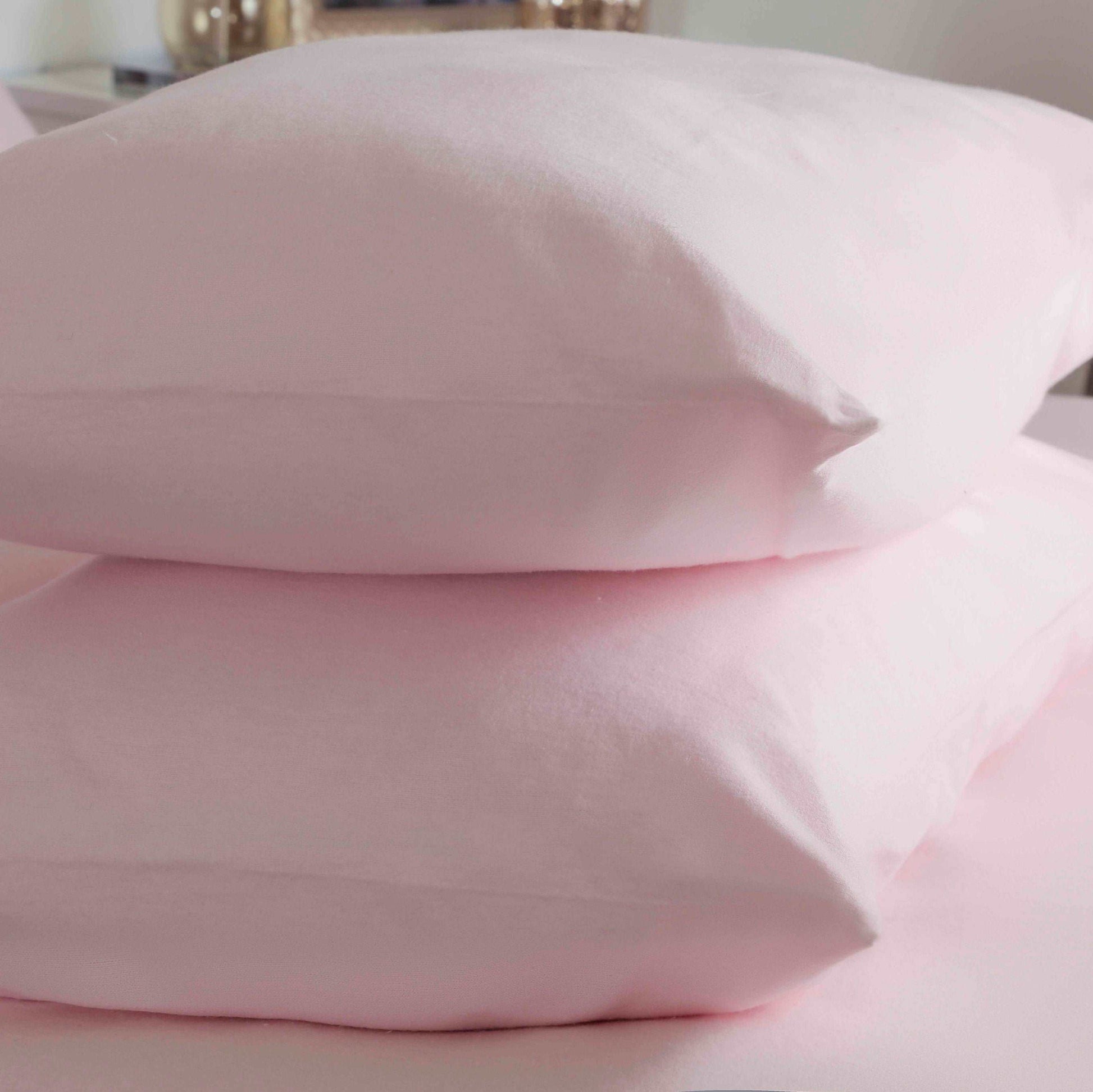Brushed Cotton Pillow Cases, Pair