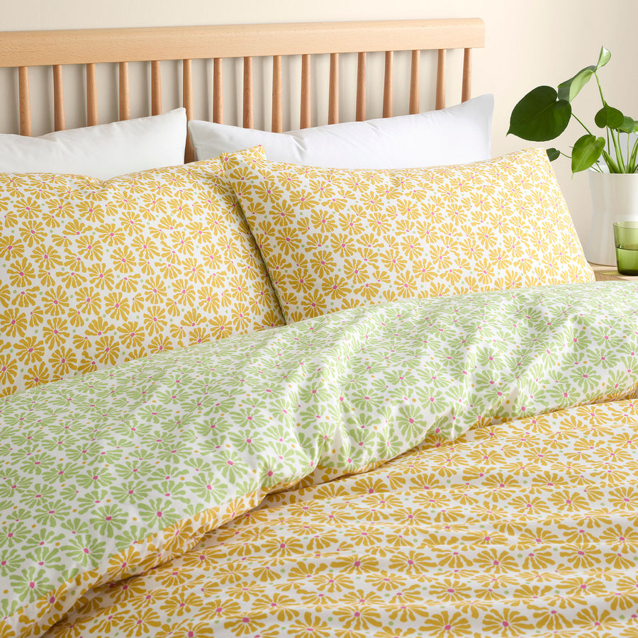 Retro Floral Duvet Set