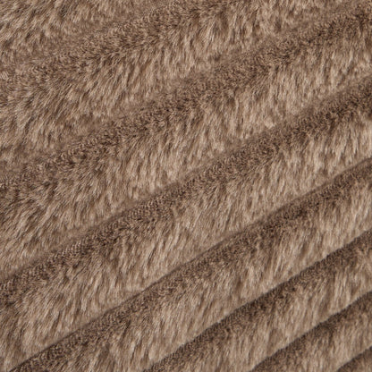 Natürliches Bettdeckenset aus Samt mit Gitterschnitt