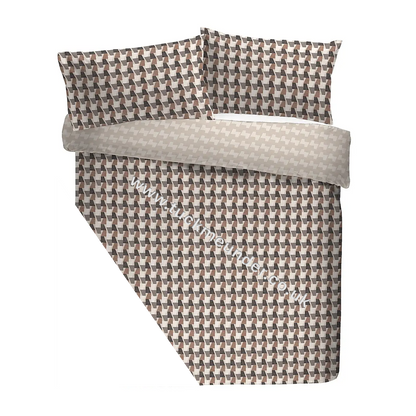 Jett Shaped Duvet Set – Brown