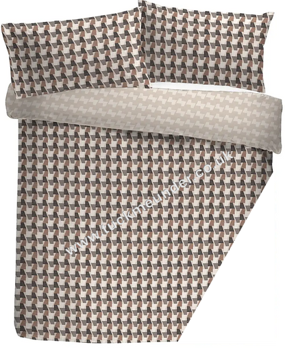 Jett Shaped Duvet Set – Brown