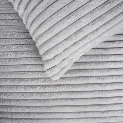 Natürliches Bettdeckenset aus Samt mit Gitterschnitt