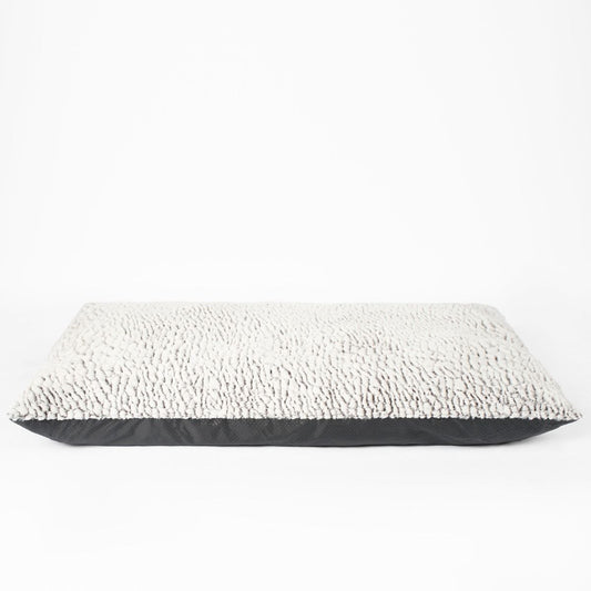 Supersoft Dog Bed Cushion, Grey - Large