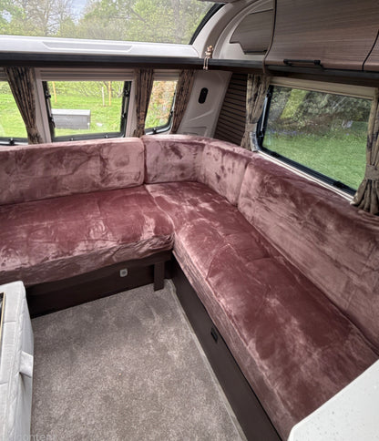 Coachman Luxury Fleece Seat Covers for L shape Lounge