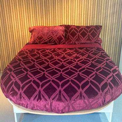 Belfort Berry Velvet Duvet Set