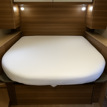 Signature Polycotton Island shape fitted sheets