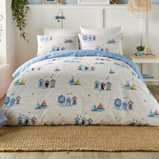 Fusion Beach Huts Single duvet set