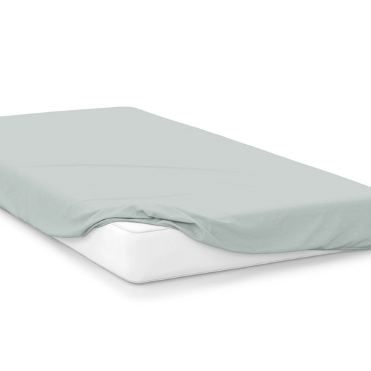 thyme  right hand bed shape egyptian cotton fitted Top Sheet