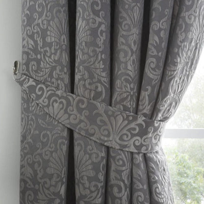 Lamina Lined Curtains - Slate
