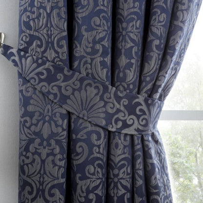 Lamina Lined Curtains - Ink