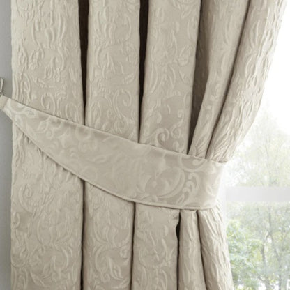 Lamina Lined Curtains - Natural