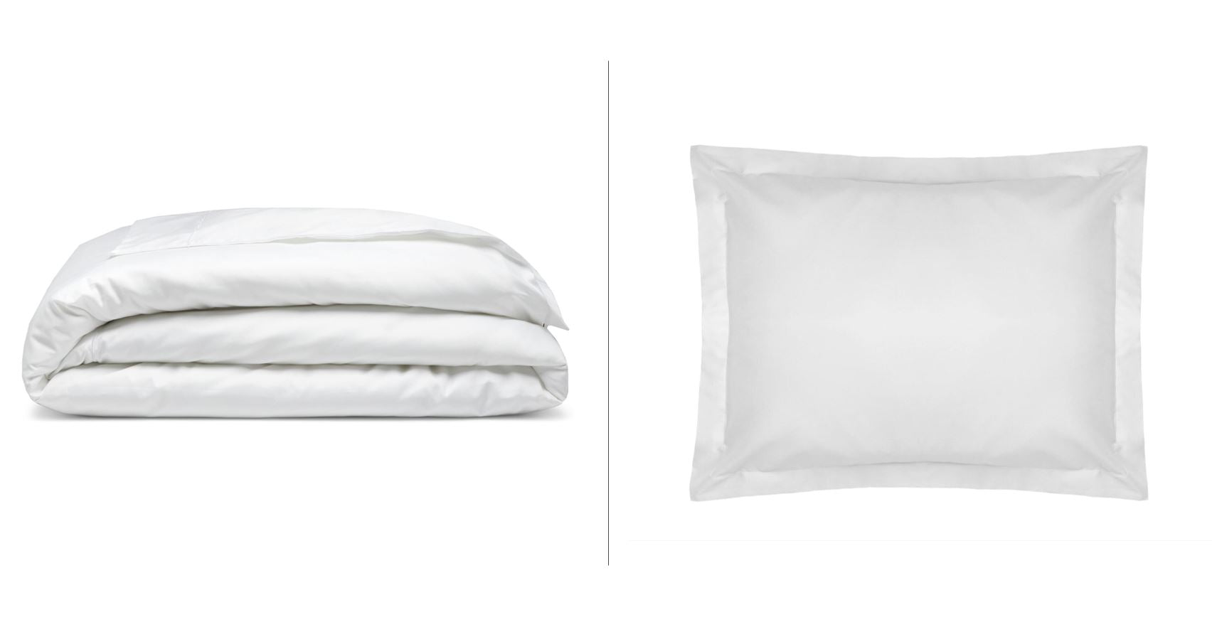 white sheet and oxford pillowcase