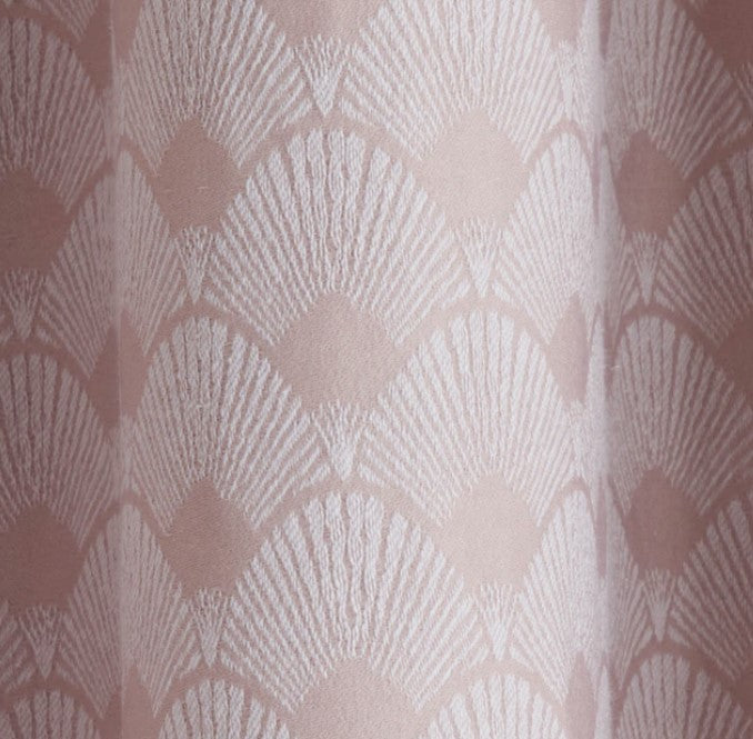 Tiffany Jacquard Lined Curtains - Blush